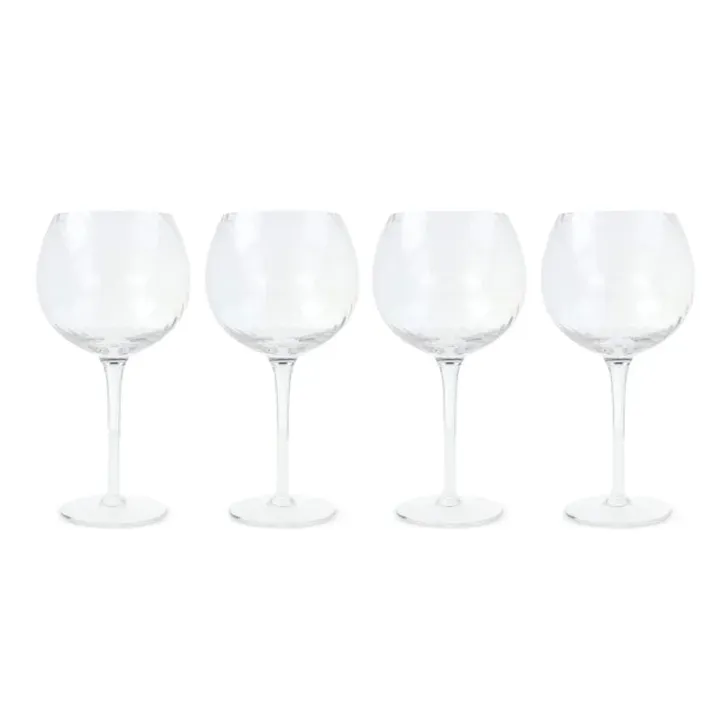 Byon Opacity set of 4 wineglasses with stylish glass pattern 470ml - LT53025 (N0004)